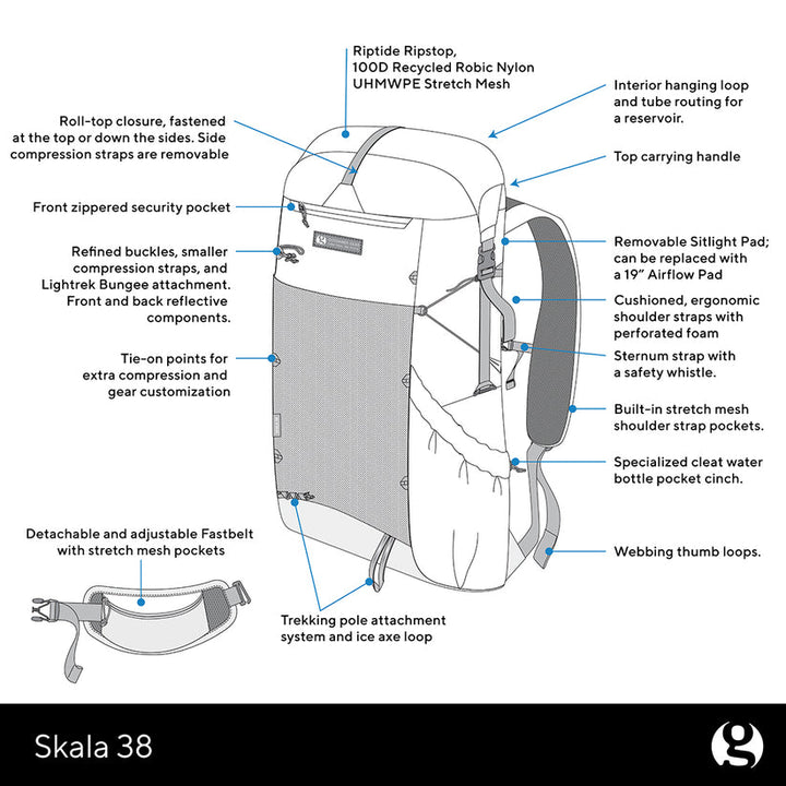 Skala 38 Ultralight Backpack - Quest Outdoors