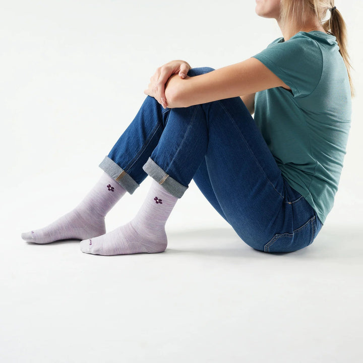 Smartwool Everyday Groovy Bloom Crew Socks - Quest Outdoors
