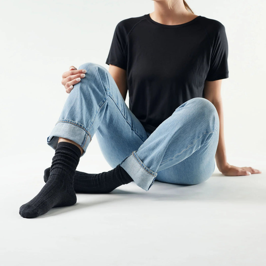 Smartwool Women's Everyday Slouchy Rib Tall Crew Socks - Quest Outdoors