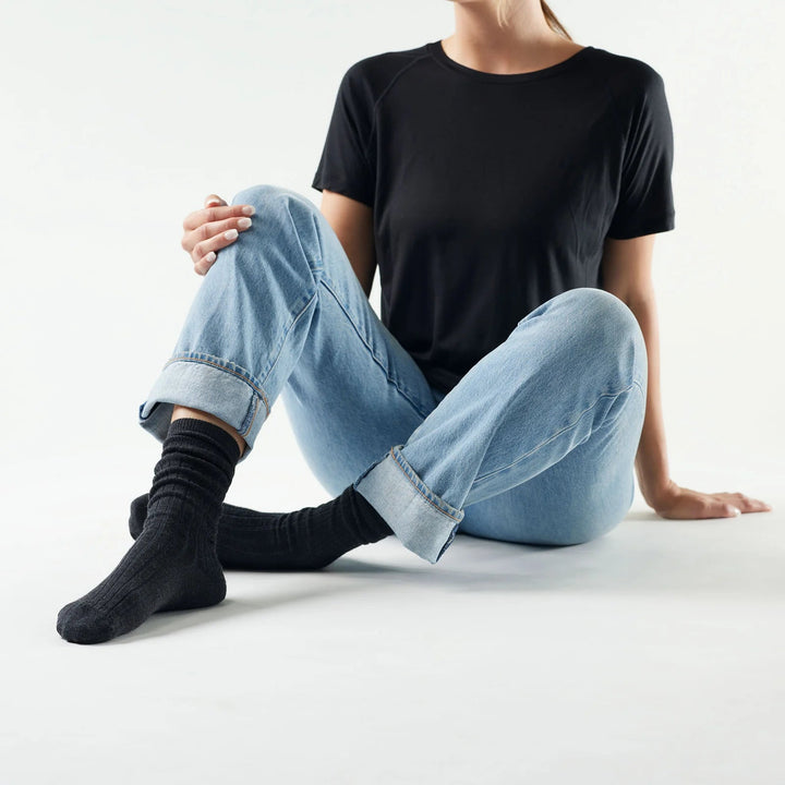 Smartwool Women's Everyday Slouchy Rib Tall Crew Socks - Quest Outdoors