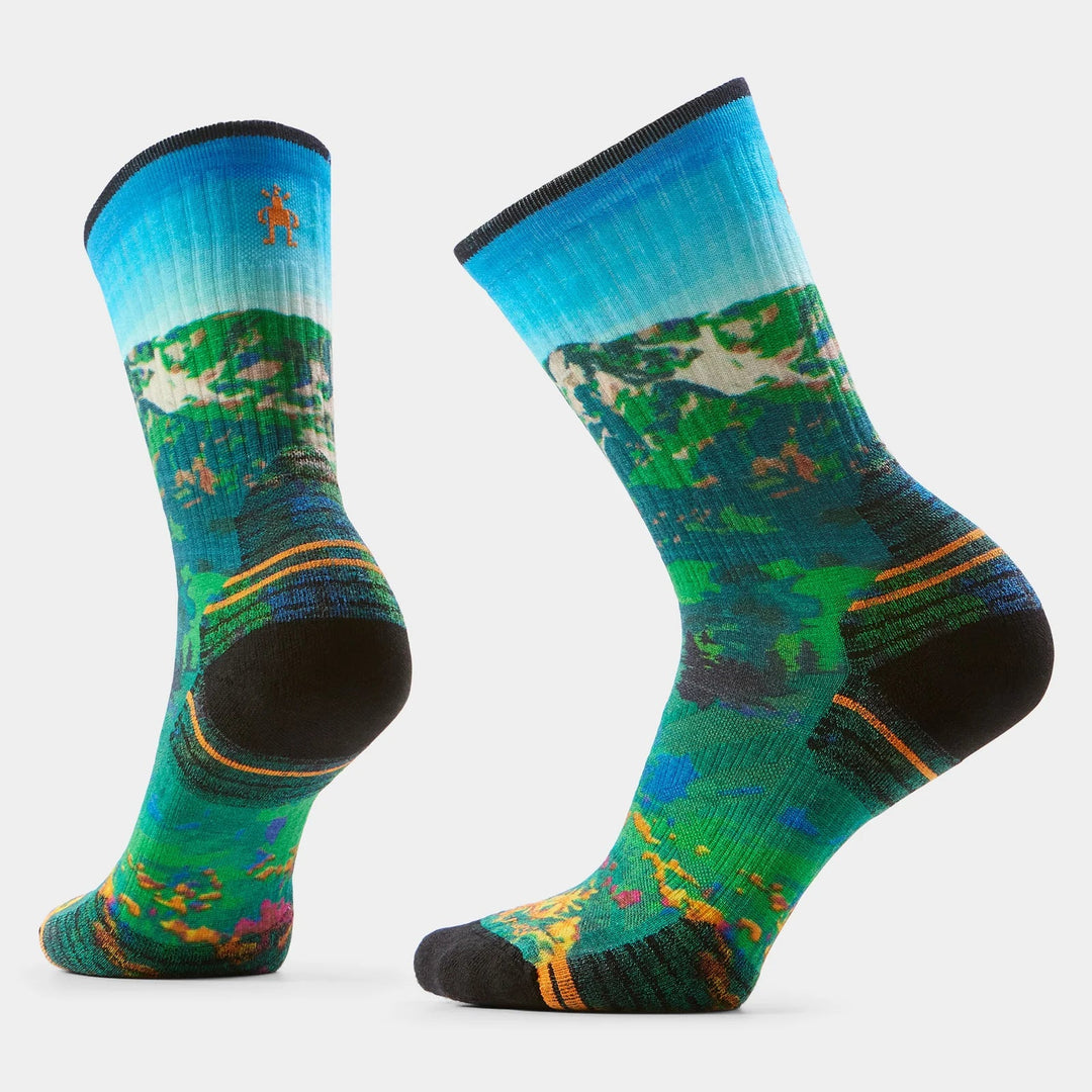 Smartwool Women's Hike Mountain Lake Print Crew Socks - Quest Outdoors