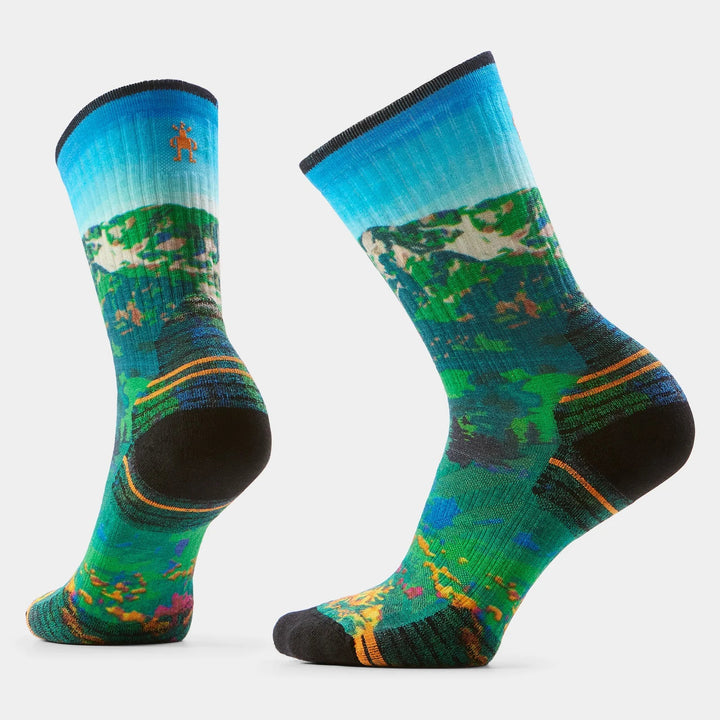 Smartwool Women's Hike Mountain Lake Print Crew Socks - Quest Outdoors