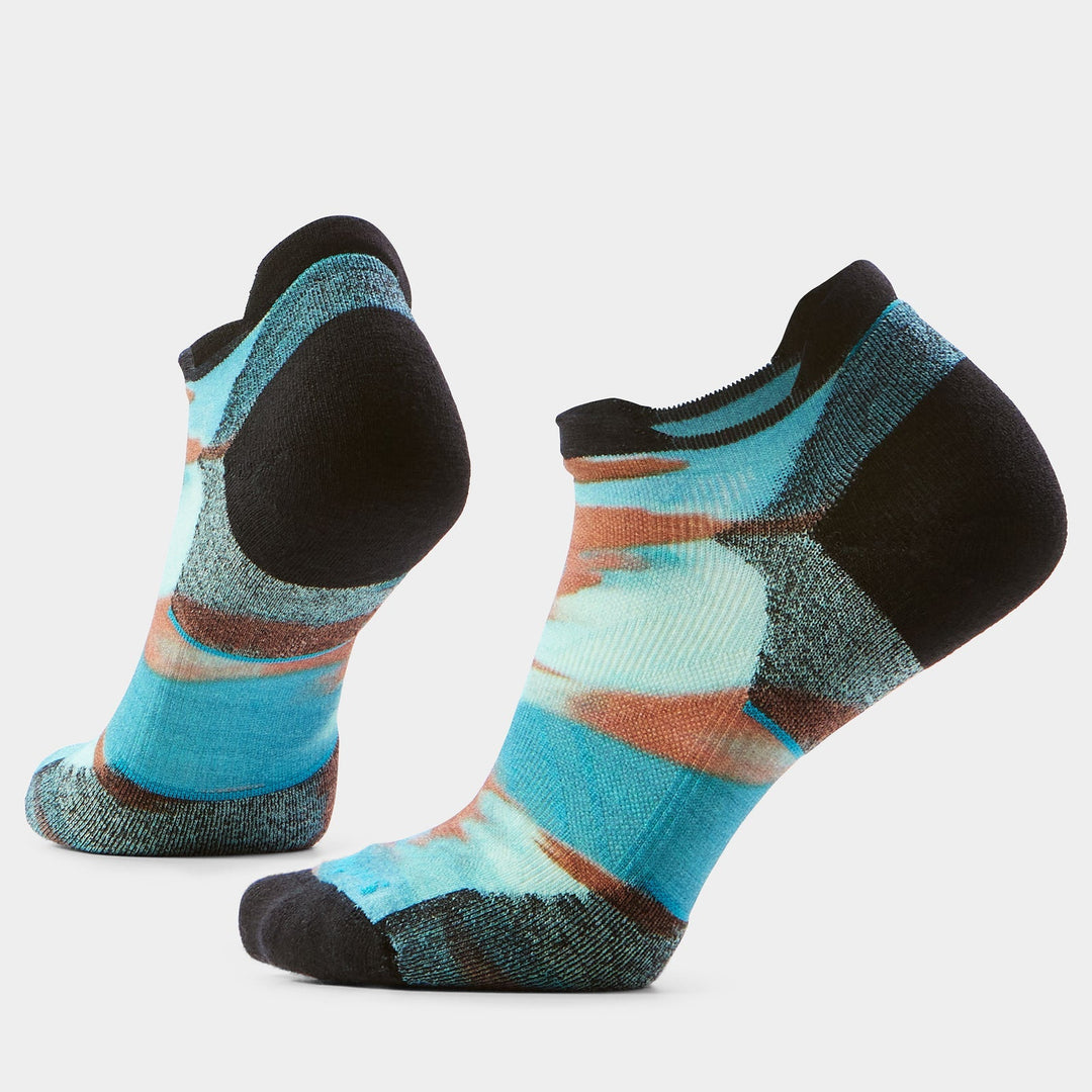 Smartwool Women's Run Targeted Cushion Brushed Print Low Ankle Socks - Quest Outdoors
