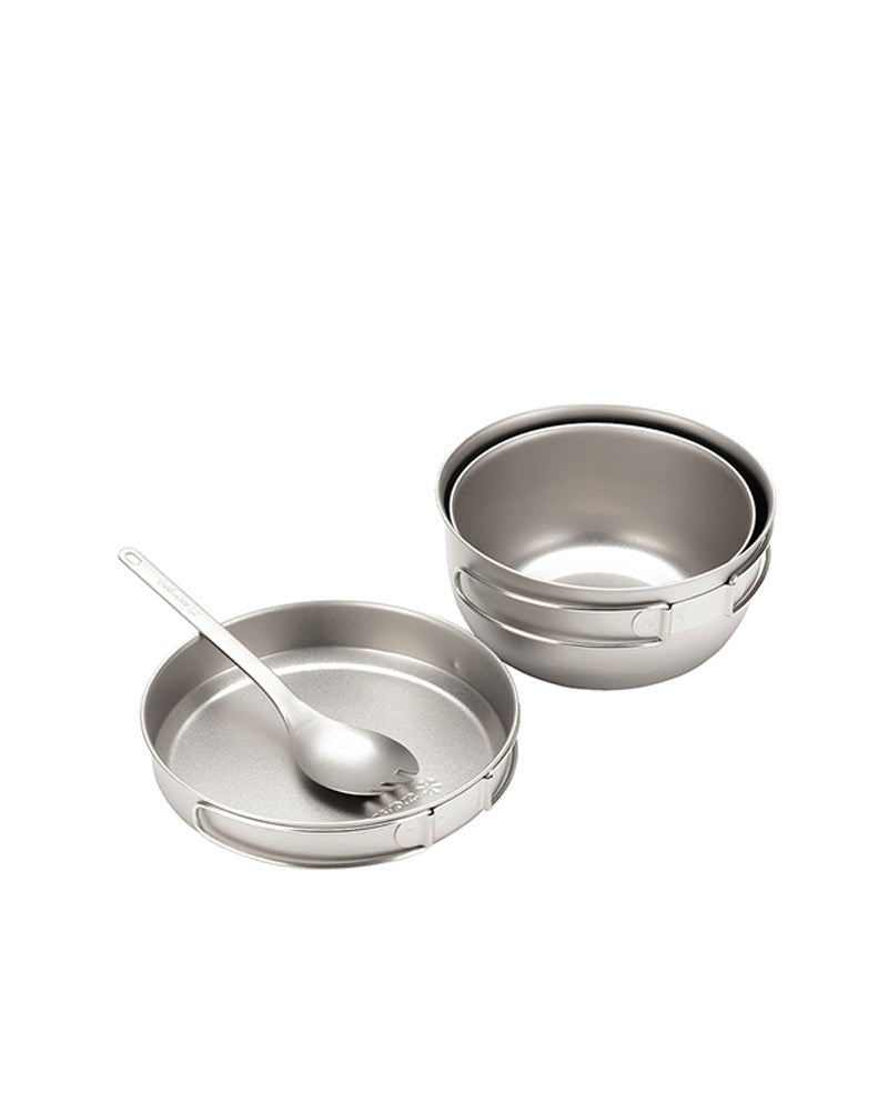 Snow Peak 3 Piece Titanium Cookset - Quest Outdoors