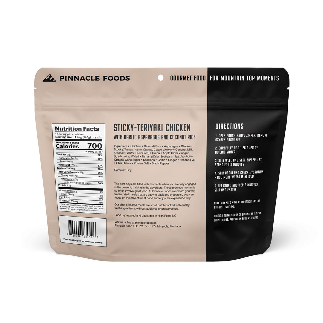 Sticky - Teriyaki Chicken with Garlic Asparagus and Coconut Rice - Quest Outdoors