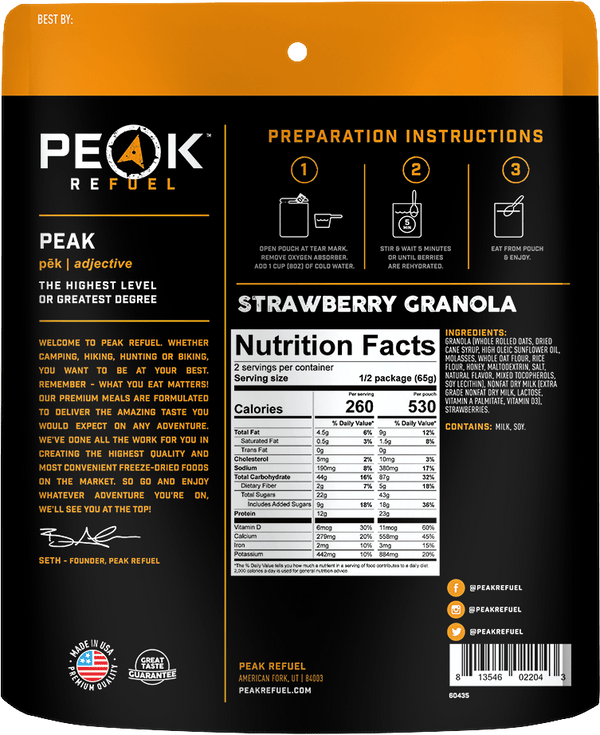 Strawberry Granola - Quest Outdoors
