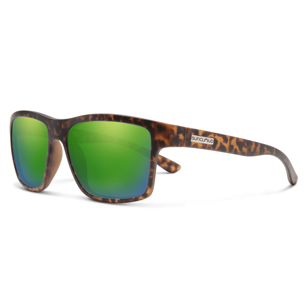 Suncloud A - Team | Matte Tortoise + Polar Green Mirror - Quest Outdoors