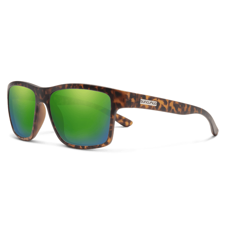 Suncloud A - Team | Matte Tortoise + Polar Green Mirror - Quest Outdoors