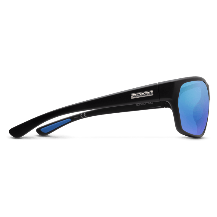Suncloud Boone | Matte Black + Polar Blue Mirror - Quest Outdoors