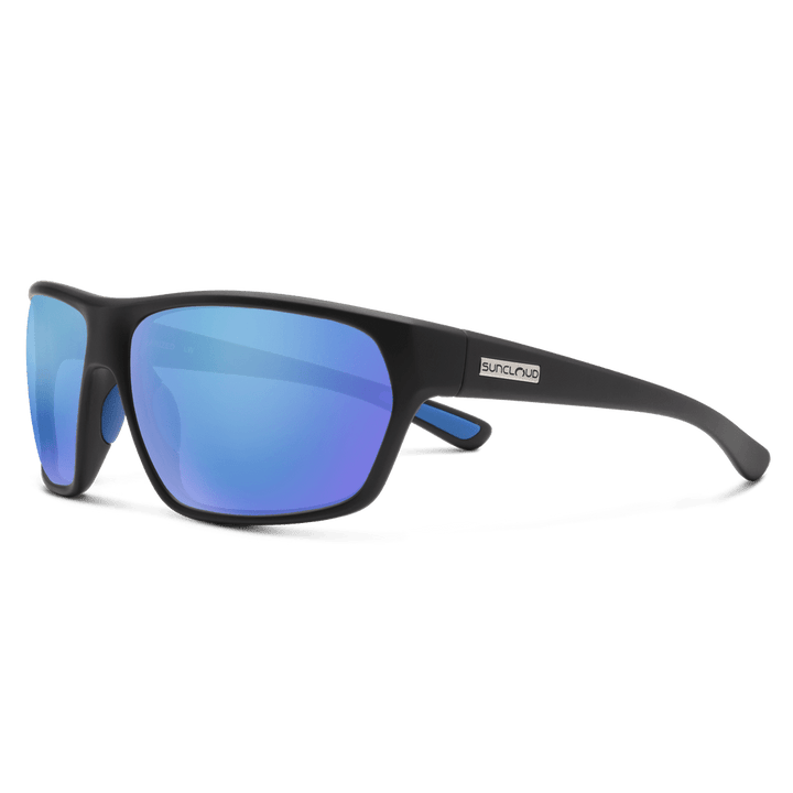 Suncloud Boone | Matte Black + Polar Blue Mirror - Quest Outdoors