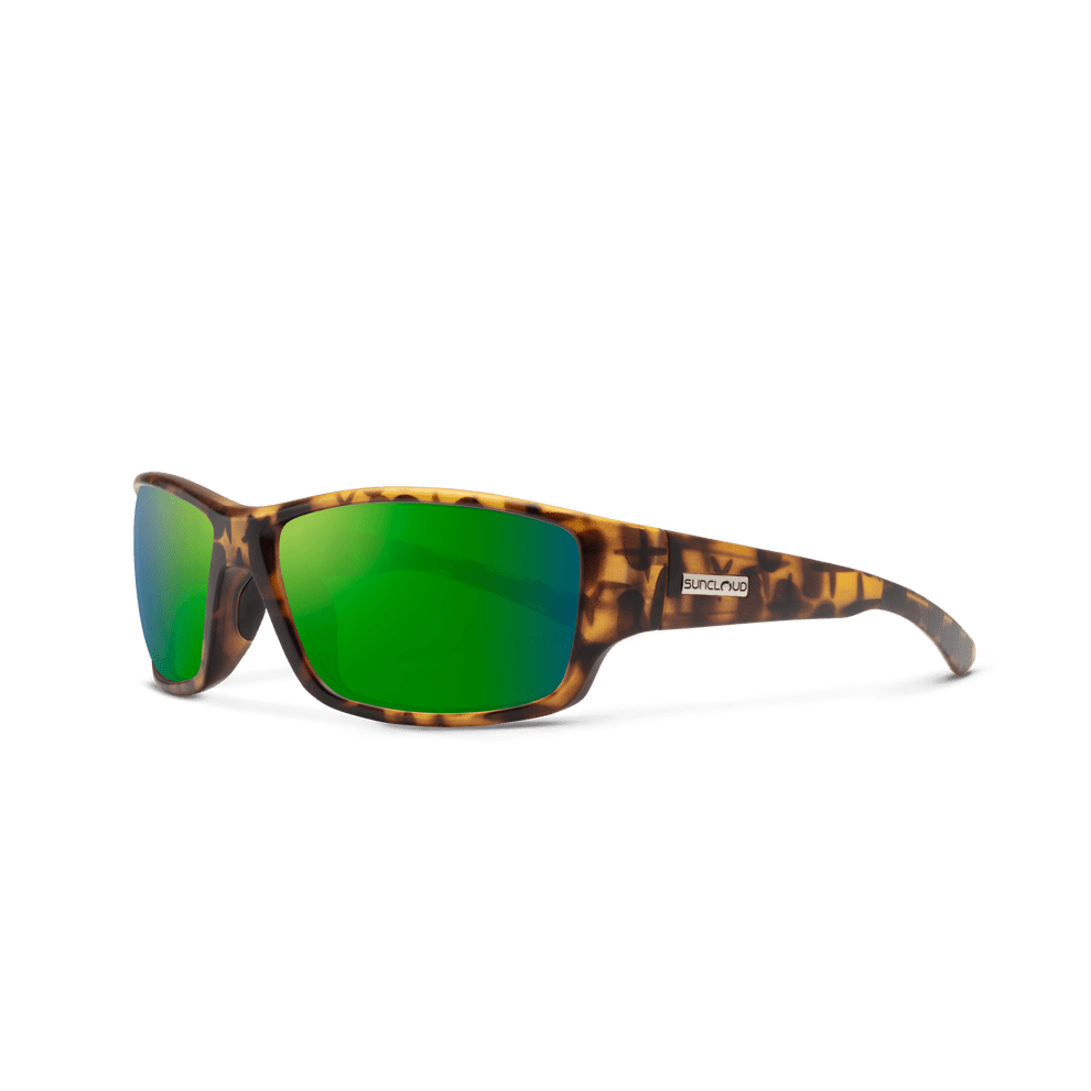Suncloud Hull | Matte Tortoise + Polarized Green Mirror - Quest Outdoors