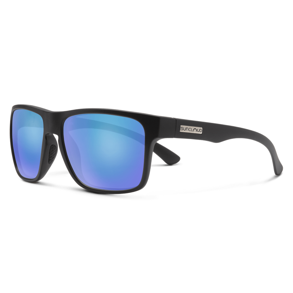 Suncloud Rambler | Matte Black + Polar Blue Mirror - Quest Outdoors