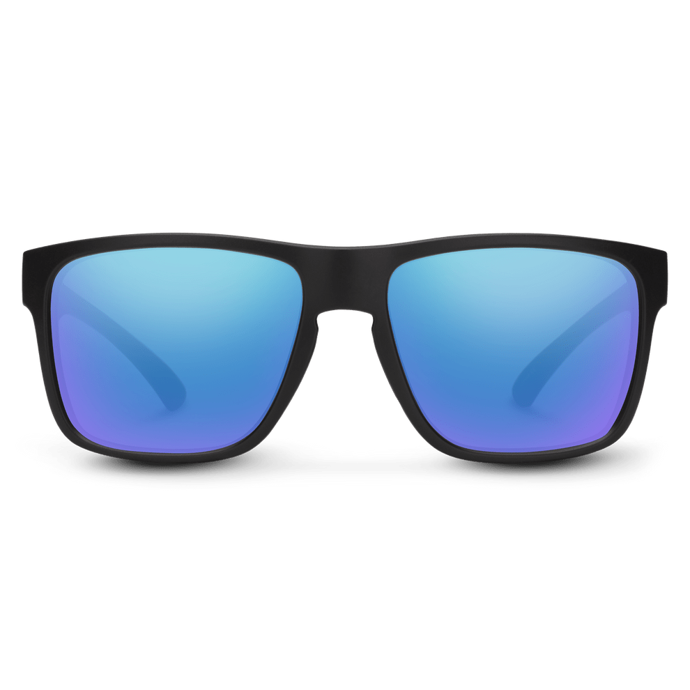 Suncloud Rambler | Matte Black + Polar Blue Mirror - Quest Outdoors