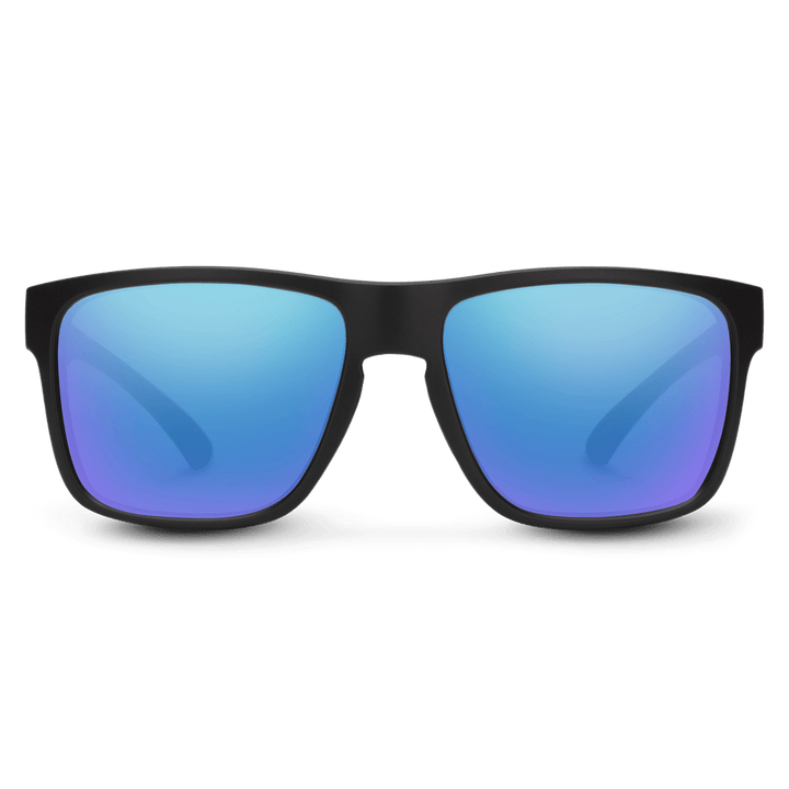 Suncloud Rambler | Matte Black + Polar Blue Mirror - Quest Outdoors
