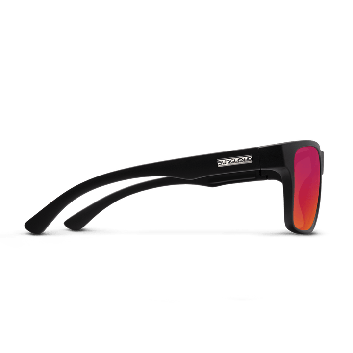 Suncloud Rambler | Matte Black + Polarized Red Mirror - Quest Outdoors