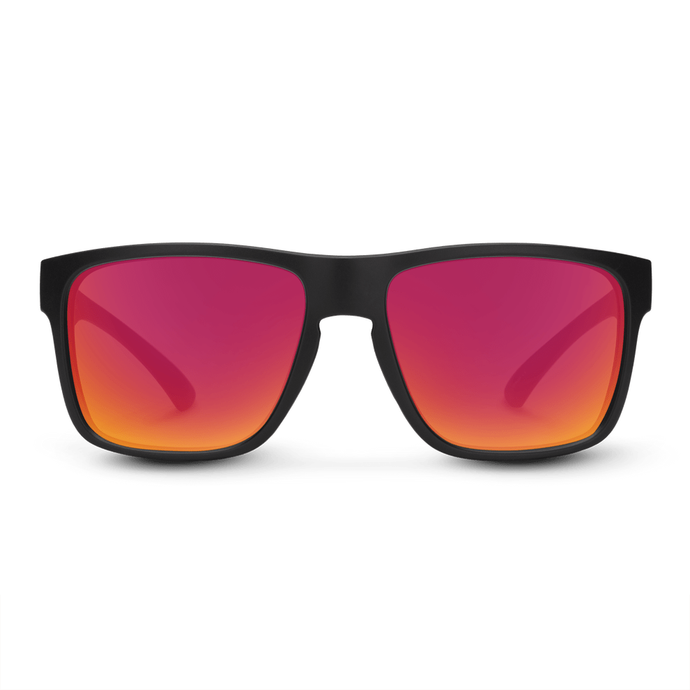 Suncloud Rambler | Matte Black + Polarized Red Mirror - Quest Outdoors