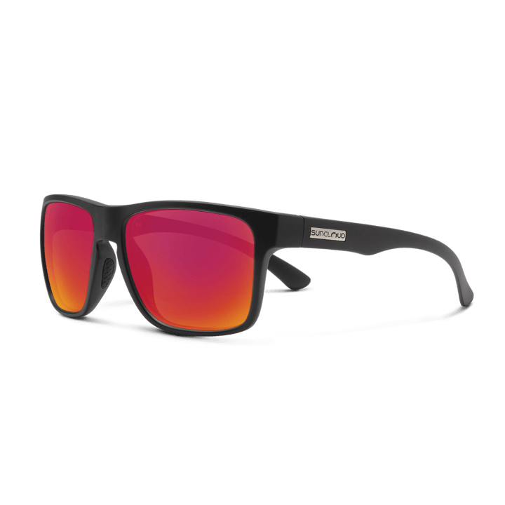 Suncloud Rambler | Matte Black + Polarized Red Mirror - Quest Outdoors