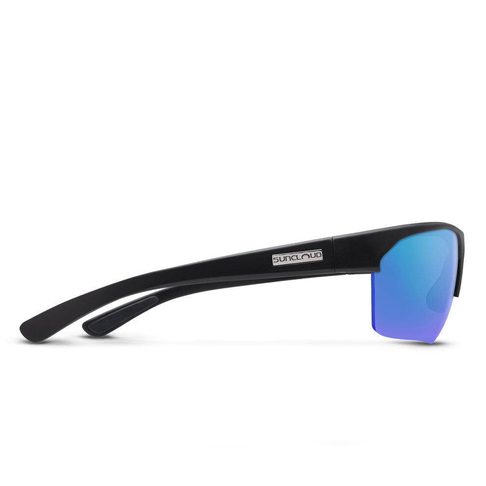 Suncloud Rival | Matte Black + Polarized Blue Mirror - Quest Outdoors