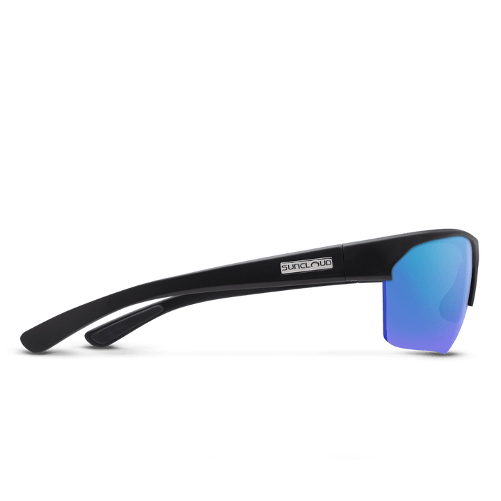Suncloud Rival | Matte Black + Polarized Blue Mirror - Quest Outdoors