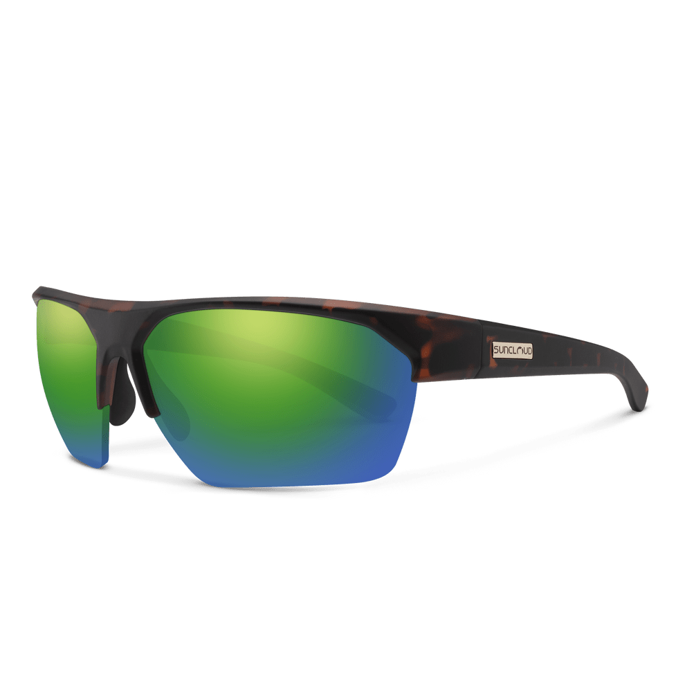 Suncloud Rival | Matte Tortoise + Polarized Green Mirror - Quest Outdoors