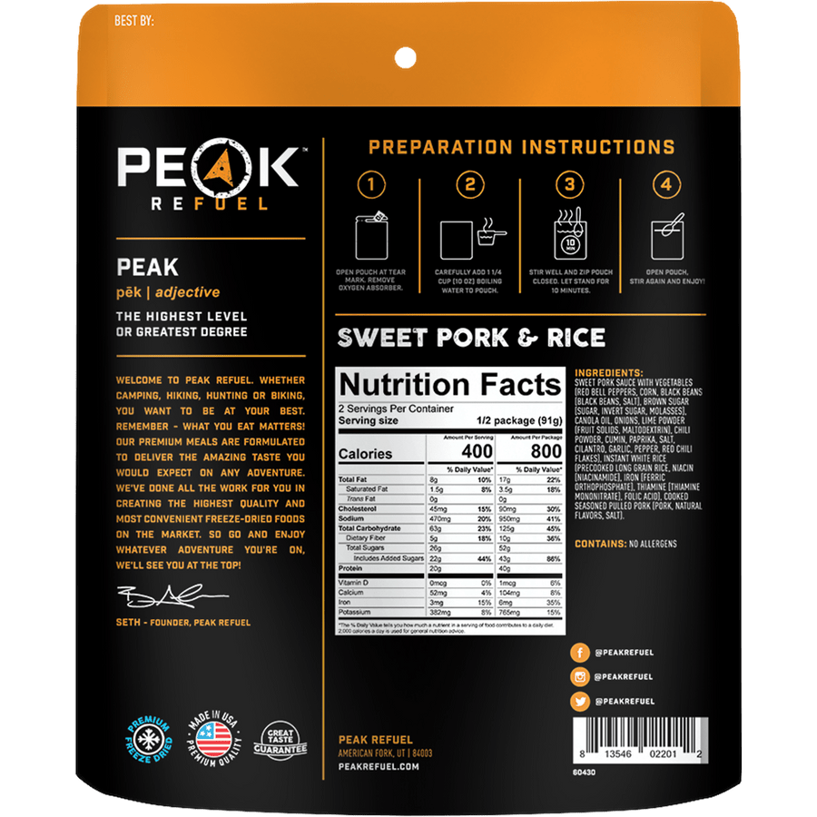 Sweet Pork & Rice - Quest Outdoors