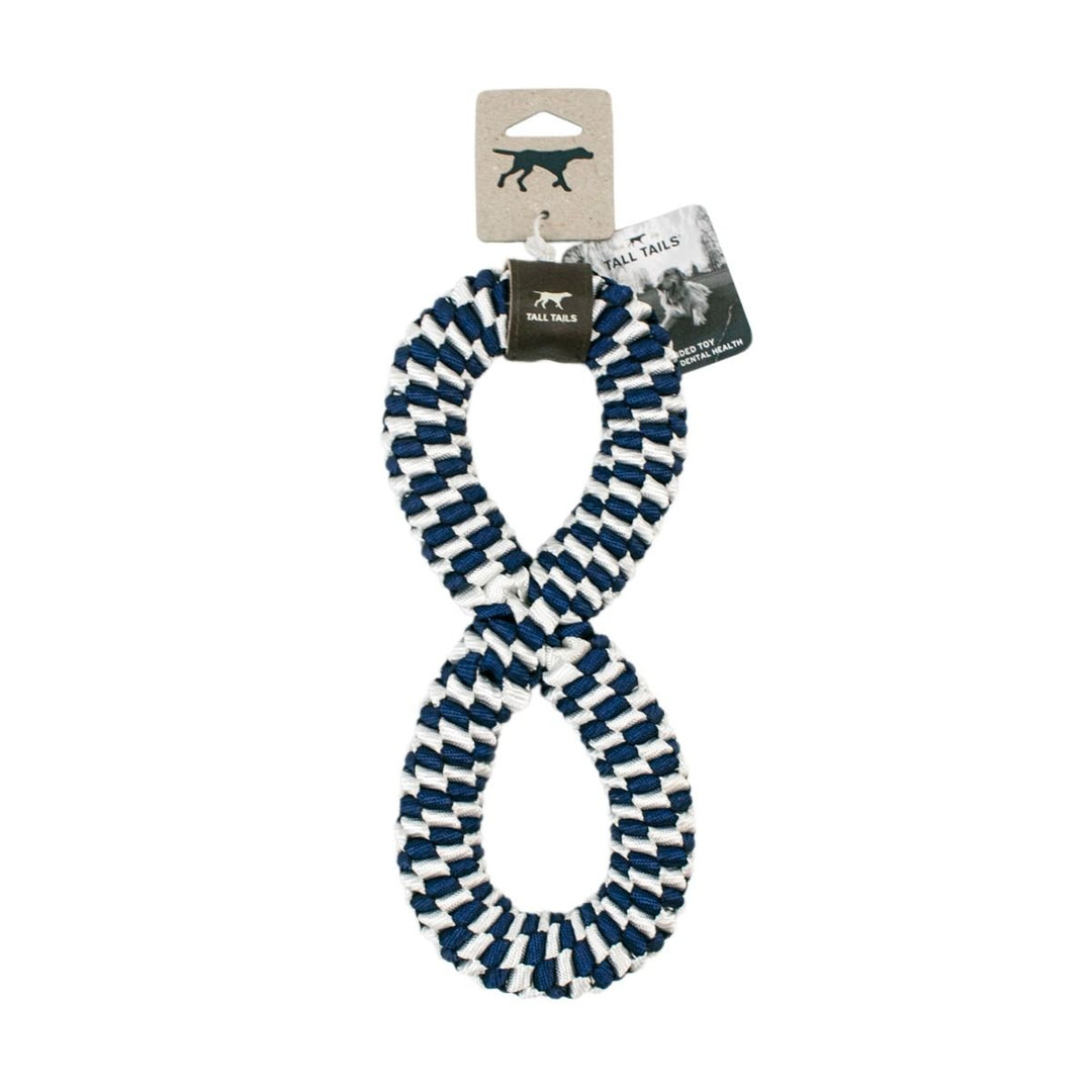 Tall Tails 11" Infinity Braided Tug Toy Navy - Quest Outdoors