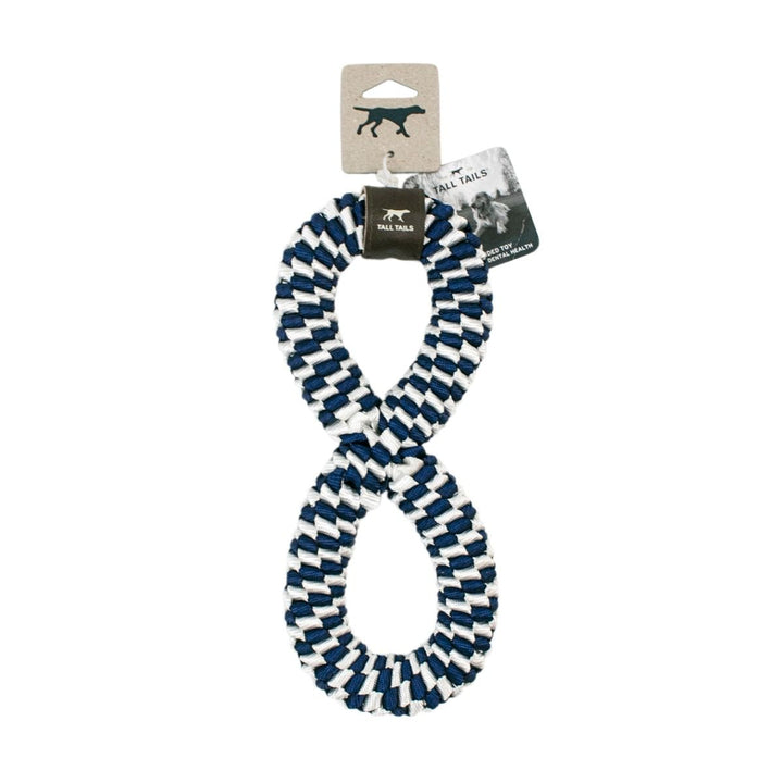Tall Tails 11" Infinity Braided Tug Toy Navy - Quest Outdoors