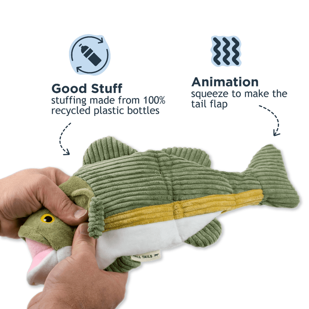 Tall Tails 14" Bass Twitchy Tail Toy - Quest Outdoors