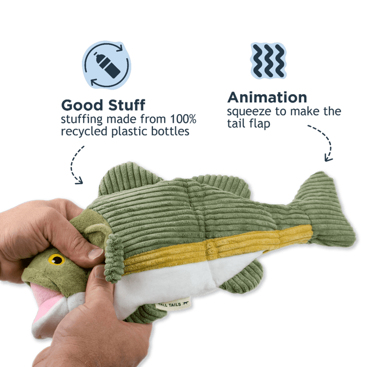 Tall Tails 14" Bass Twitchy Tail Toy - Quest Outdoors