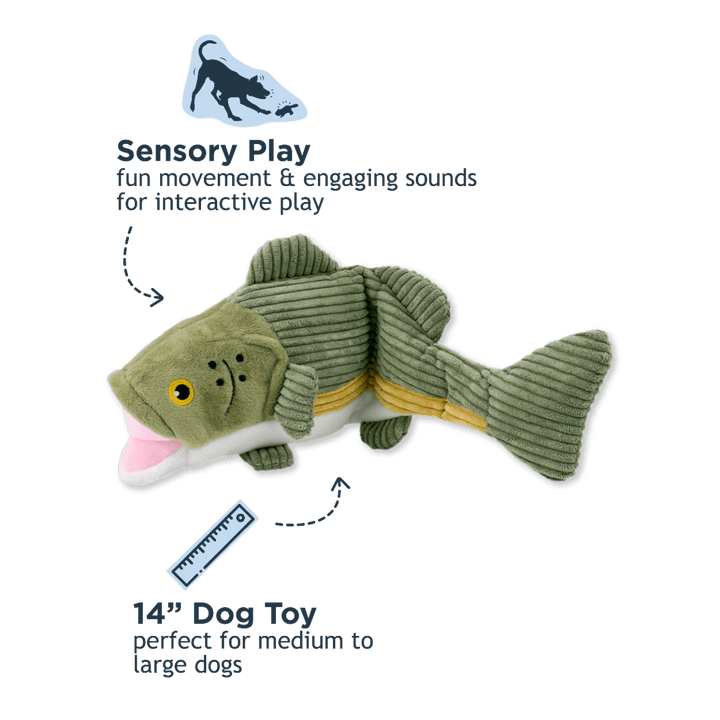 Tall Tails 14" Bass Twitchy Tail Toy - Quest Outdoors