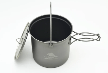 Toaks Titanium 1100ml Pot with Bail Handle - Quest Outdoors