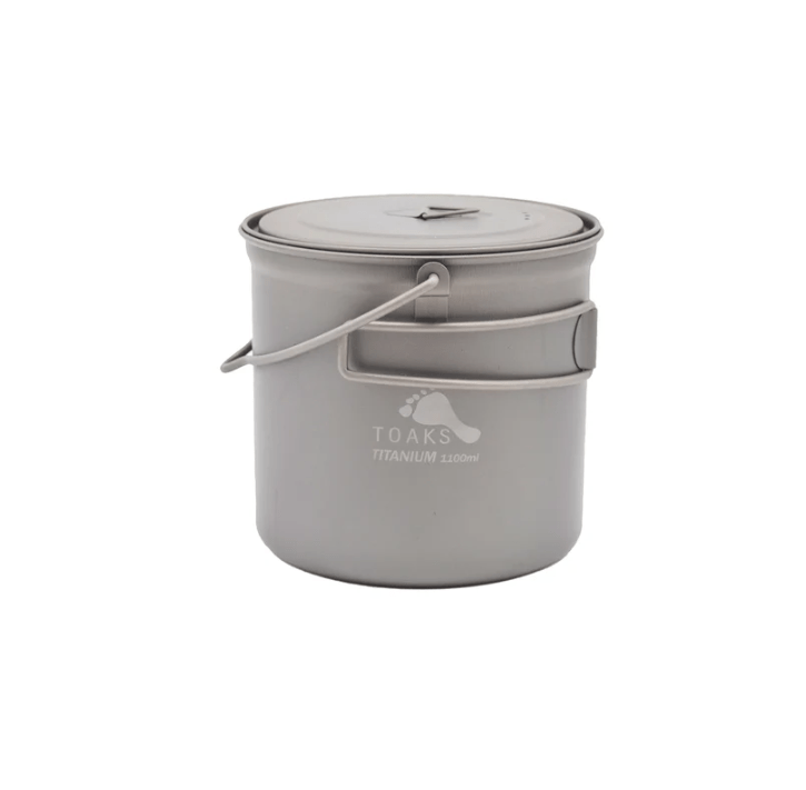 Toaks Titanium 1100ml Pot with Bail Handle - Quest Outdoors
