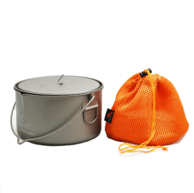 Toaks Titanium 2000ml Pot with Bail Handle - Quest Outdoors