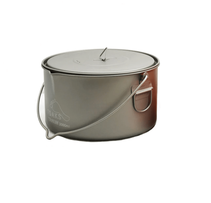 Toaks Titanium 2000ml Pot with Bail Handle - Quest Outdoors