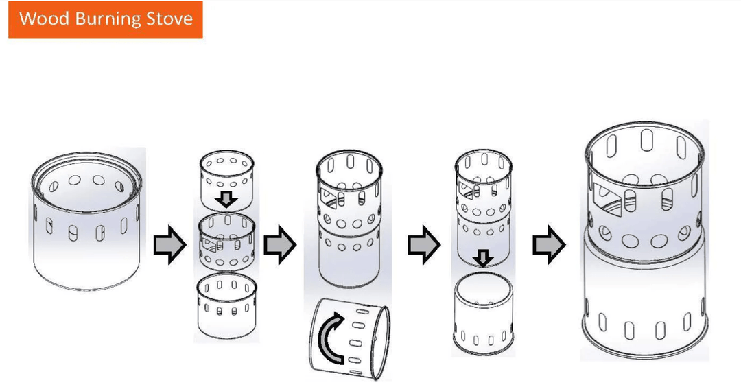 TOAKS Titanium Backpacking Wood Burning Stove - Quest Outdoors