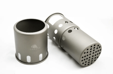 TOAKS Titanium Backpacking Wood Burning Stove (small) - Quest Outdoors