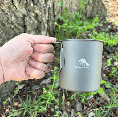 TOAKS Ultralight Titanium 450ml Cup with Lid - Quest Outdoors