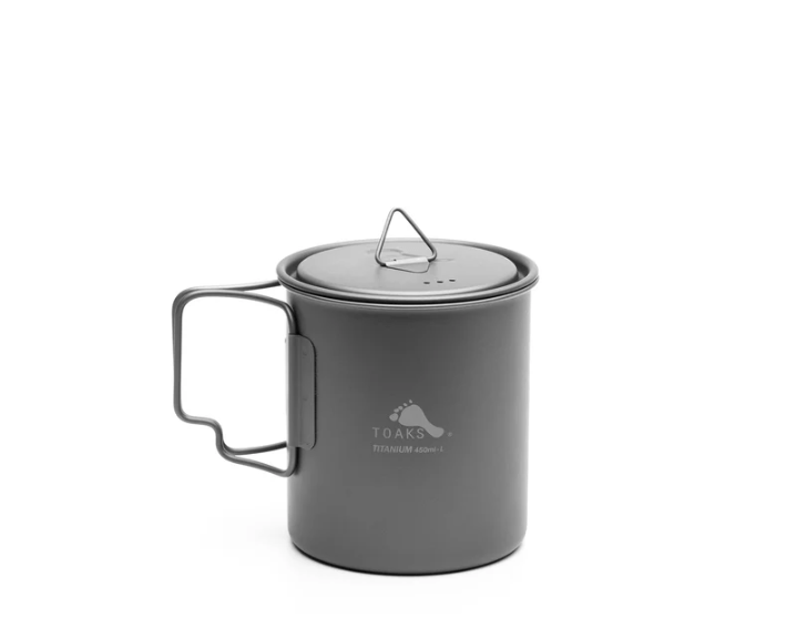 TOAKS Ultralight Titanium 450ml Cup with Lid - Quest Outdoors