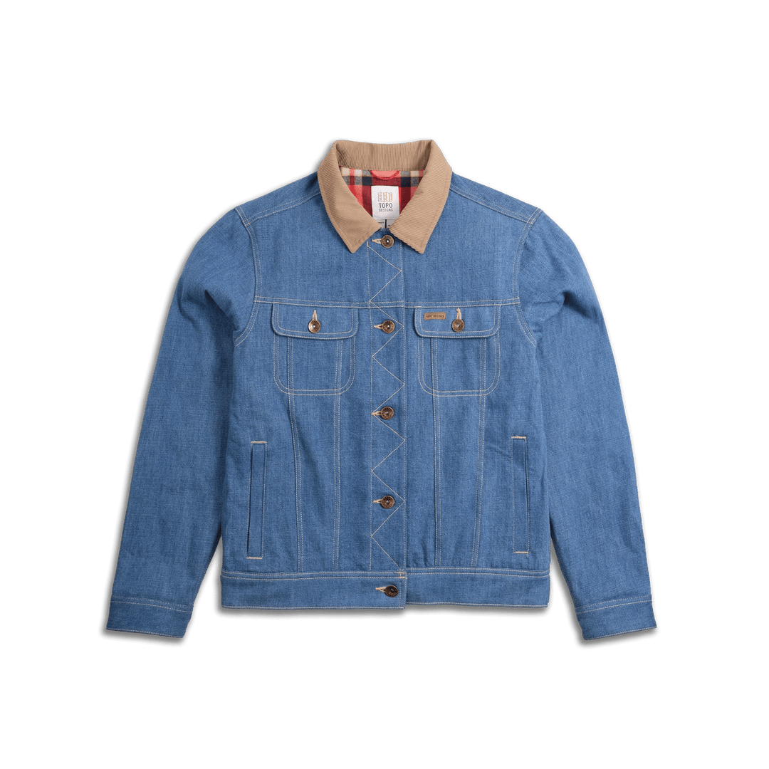Topo Designs Women's Mt. West Trucker Jacket Denim - Quest Outdoors