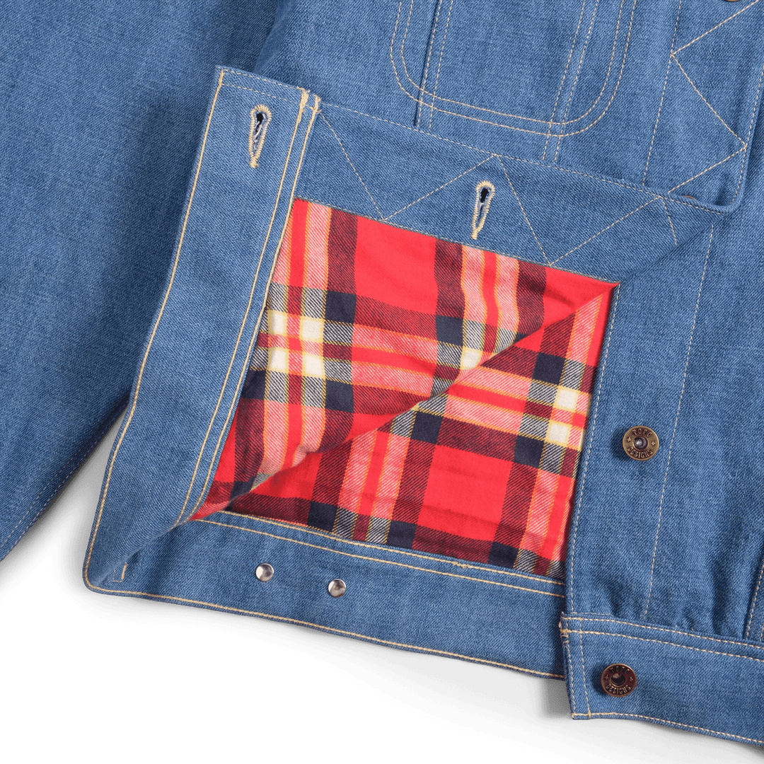 Topo Designs Women's Mt. West Trucker Jacket Denim - Quest Outdoors
