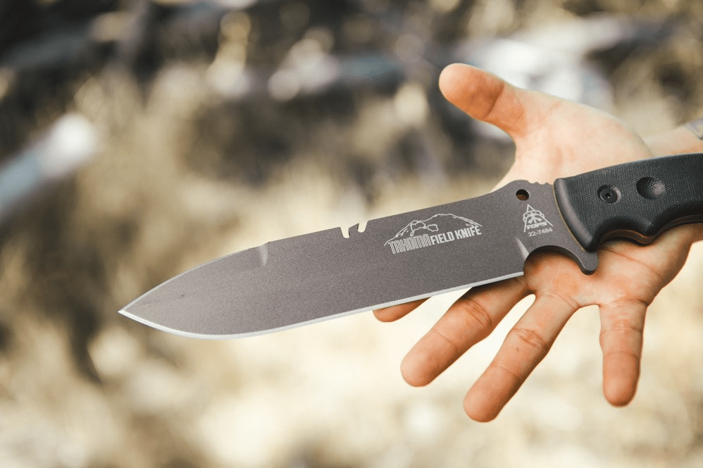 TOPS Tahoma Field Knife Black Canvas - Quest Outdoors