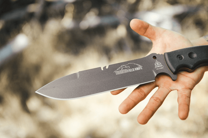 TOPS Tahoma Field Knife Black Canvas - Quest Outdoors