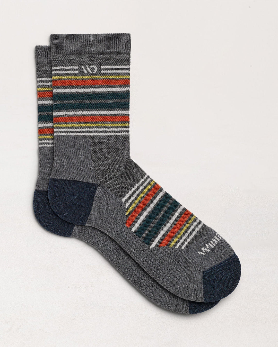 Wide Open Men's Multi Stripe Cushioned Micro Crew Socks - Quest Outdoors