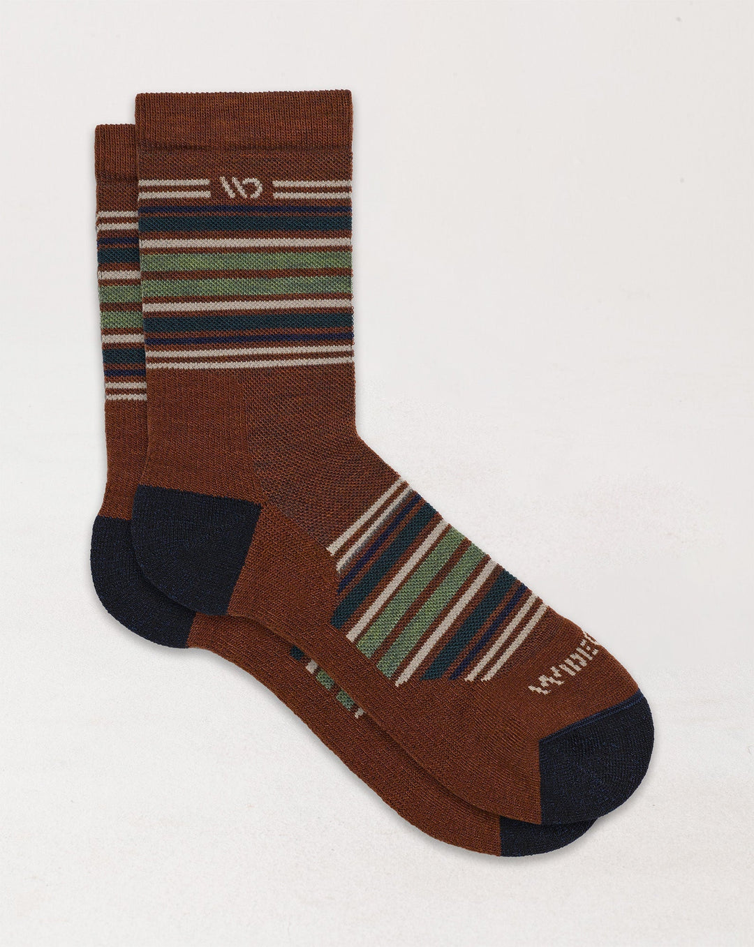 Wide Open Men's Multi Stripe Cushioned Micro Crew Socks - Quest Outdoors