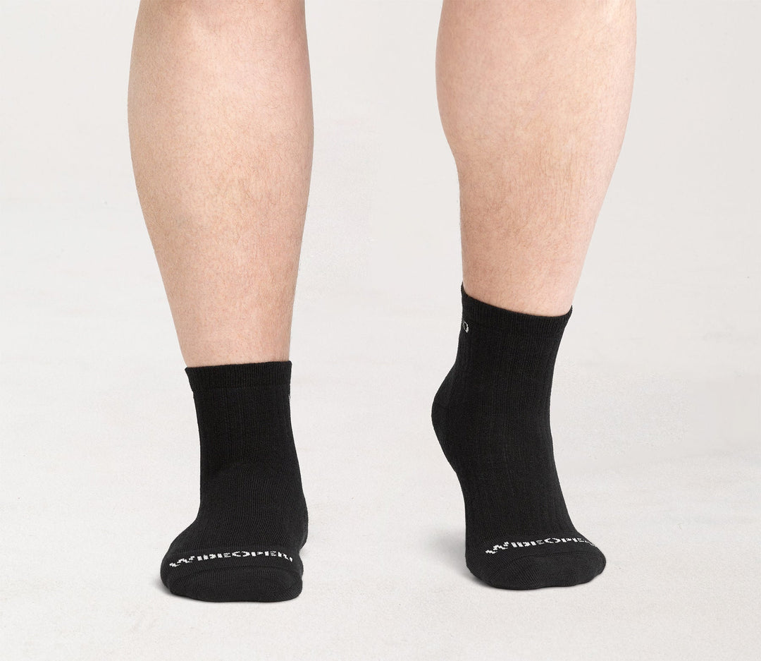 Wide Open Men's Solid Cushioned Quarter Socks - Quest Outdoors