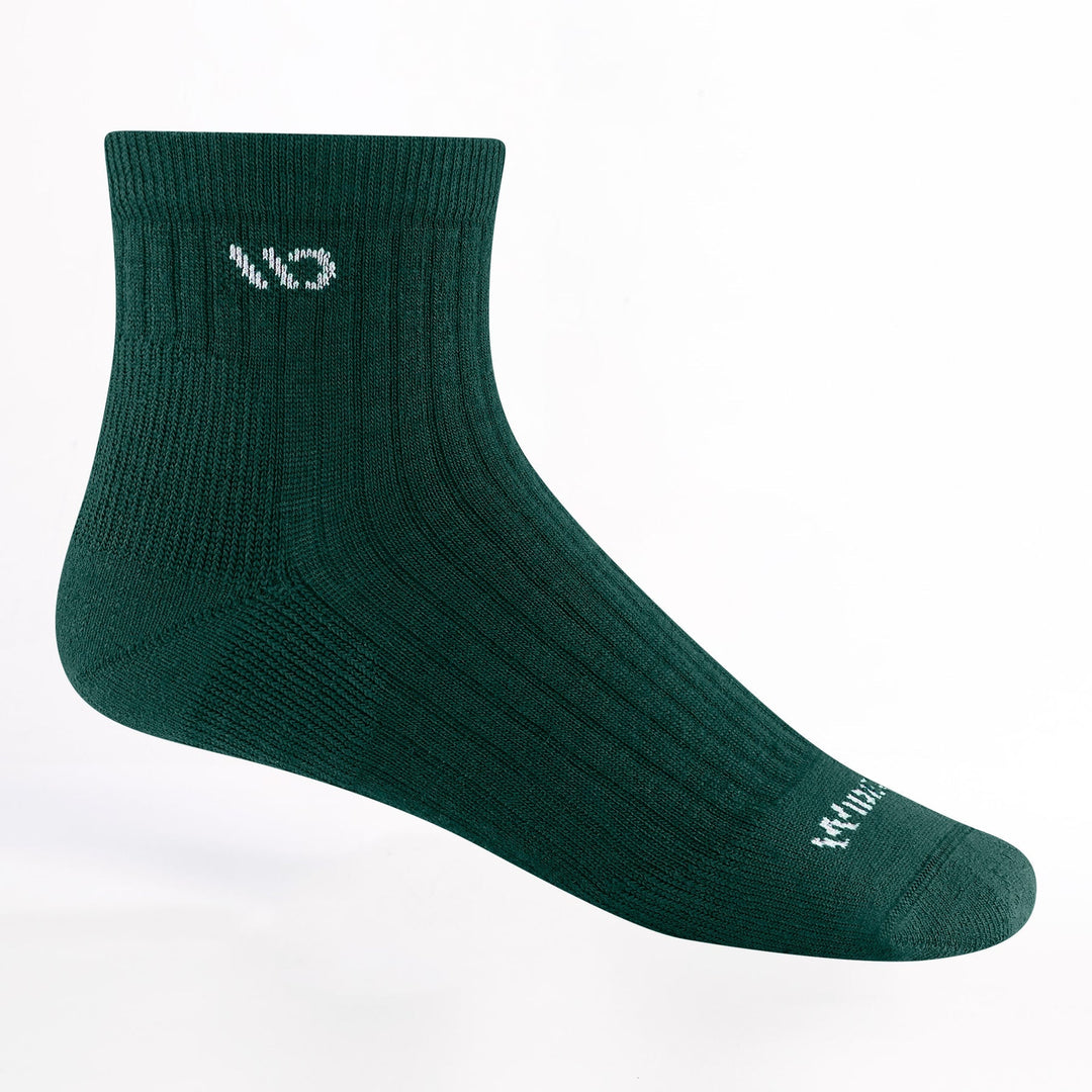 Wide Open Men's Solid Cushioned Quarter Socks - Quest Outdoors