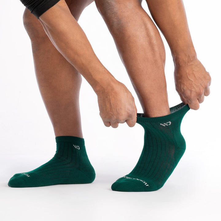 Wide Open Men's Solid Cushioned Quarter Socks - Quest Outdoors