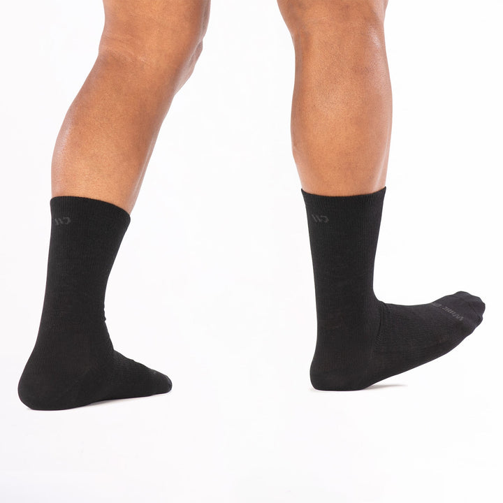 Wide Open Men's Solid Lightweight Crew Socks - Quest Outdoors