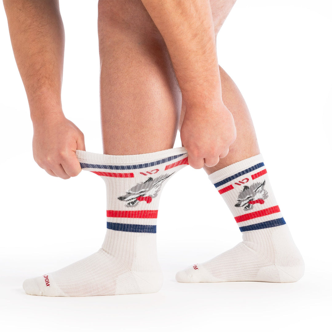 Wide Open Men's Varsity Midweight Crew Socks - Quest Outdoors