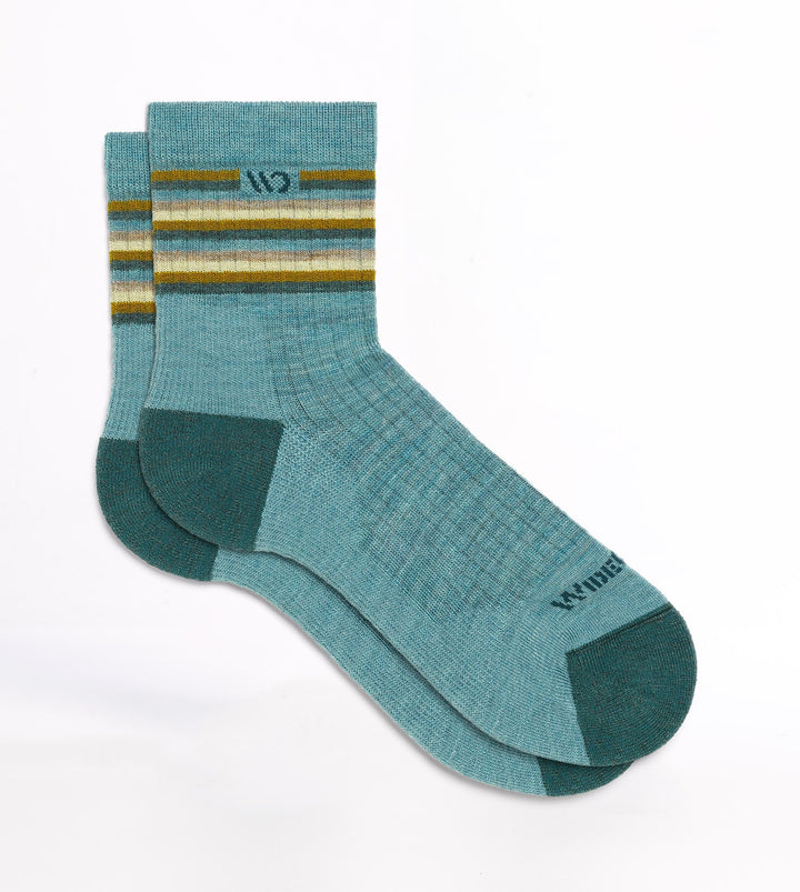 Wide Open Women's Multi Stripe Cushioned Micro Crew Socks - Quest Outdoors
